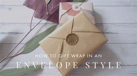 gift wrapping envelope style
